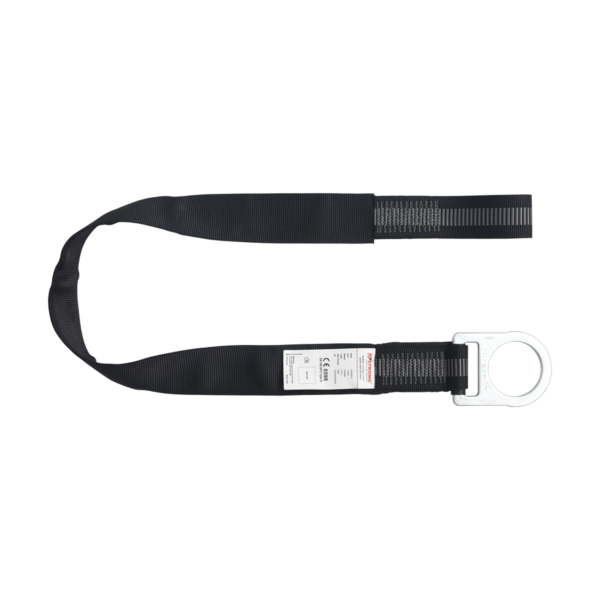 Cross Arm Anchor Strap one Side Loop Other Side D ring with Polyester Covering | 828 Cable System Inc