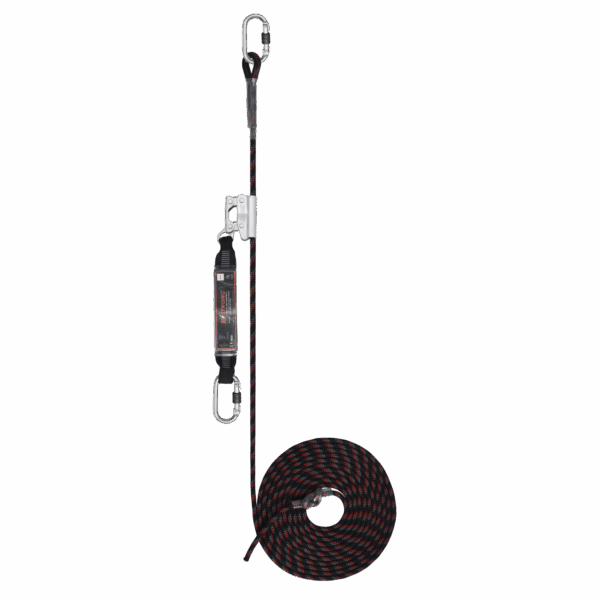 Guided Type Fall Arrester System On Flexible Anchorage Line
