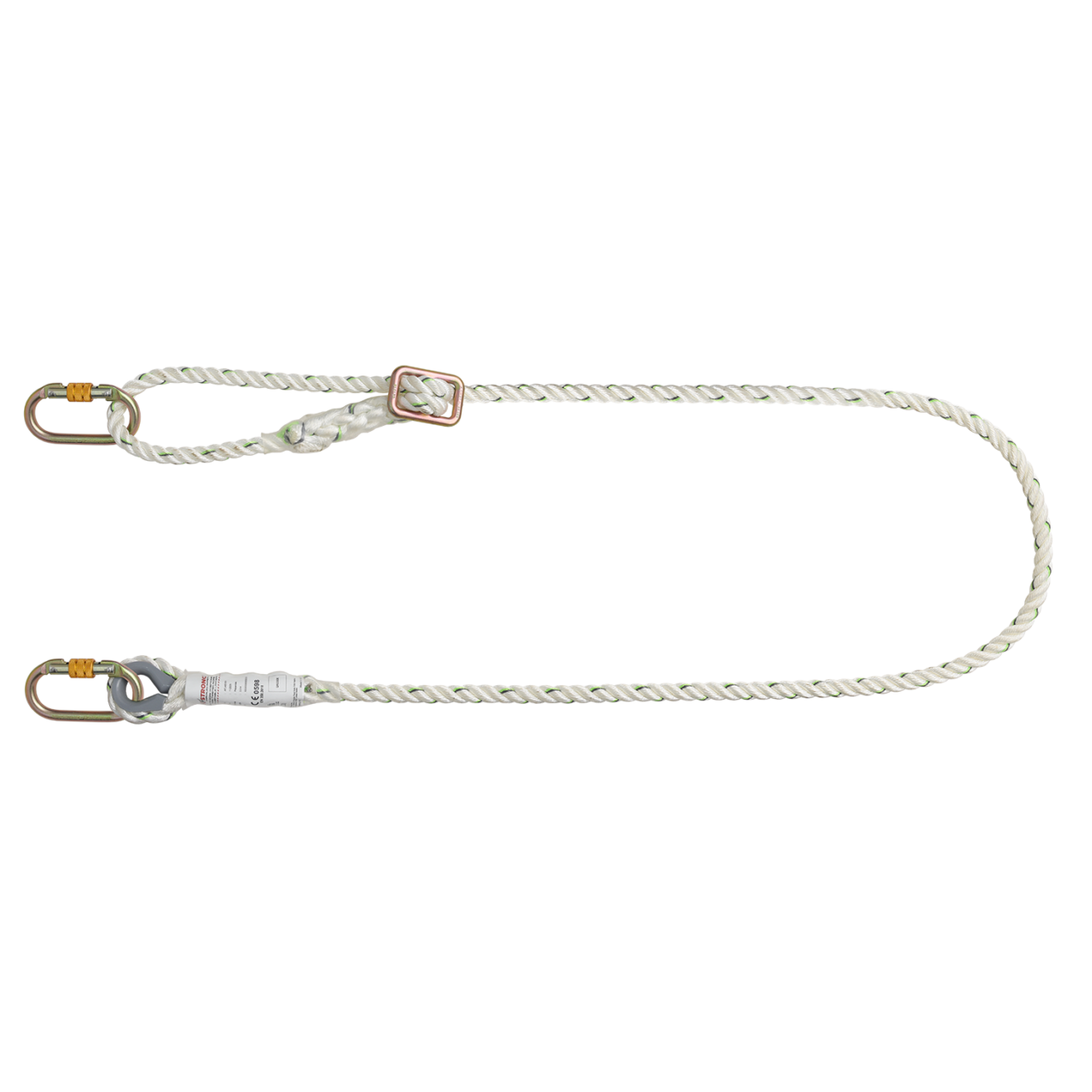 Elite Twisted Rope Work Positioning Lanyard with Adjuster | KStrong Asia