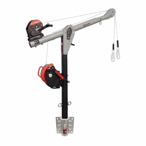Modular Davits with Wall Mounting Base