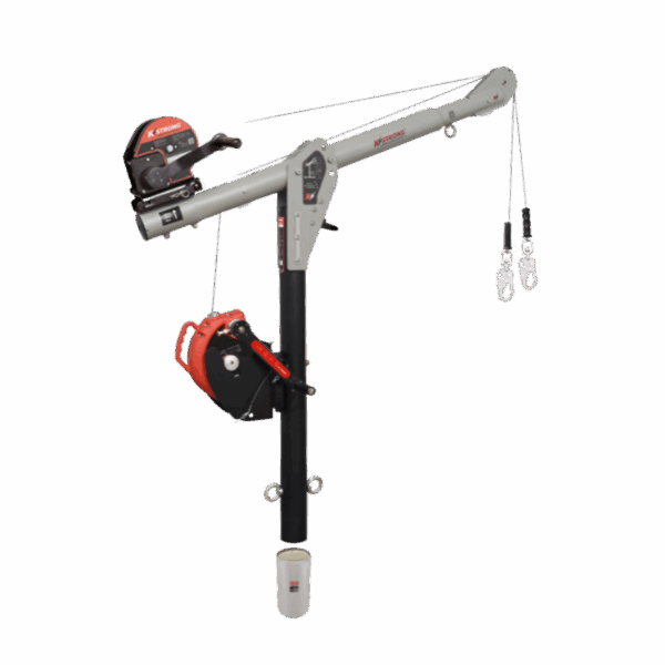Modular Davit with Core Mounting Sleeve Assembly
