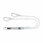 Essential 減震掛繩，帶鋼腳手架鉤和登山扣