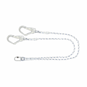 Essential Restraint Twisted Rope Lanyard Steel Scaffold Hook and Karabiner