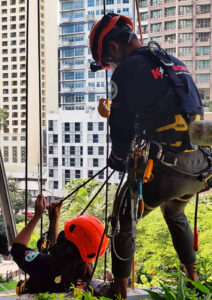 Rope Rescue Demonstration during Philippine Nationwide Earthquake Drill