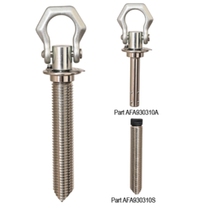 Detent Concrete Anchor and SS Ferrule Set