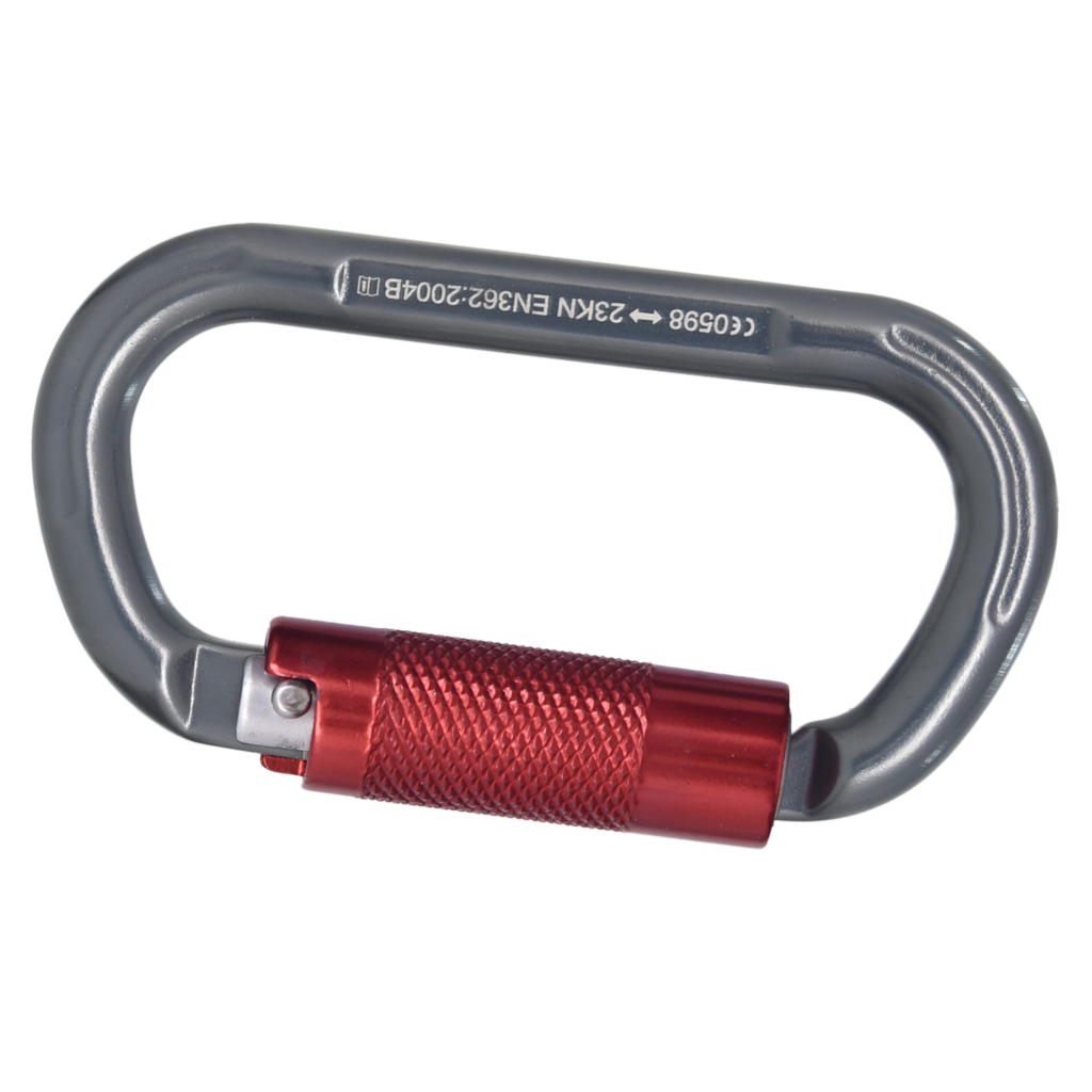 Aluminium Quarter Turn Locking Bulb Type Karabiner