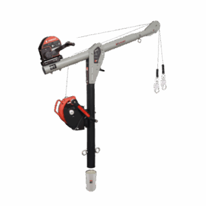 Modular Davit with Core Mounting Sleeve Assembly