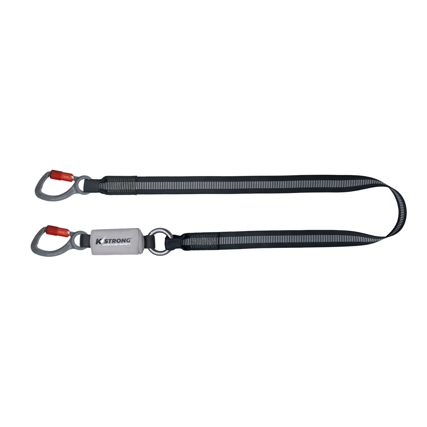 Epic Shock Absorbing Webbing Lanyard with Aluminum Snap Hooks