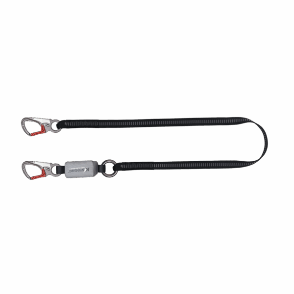 Epic Shock Absorbing Webbing Lanyard with Aluminum Snap Hooks