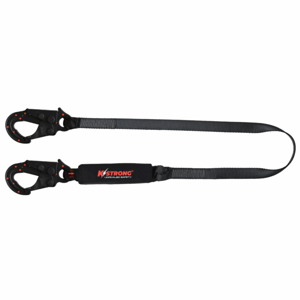 ElectX Energy Absorbing 44mm Webbing Lanyard c/w Snap Hooks
