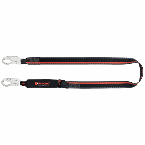 ExtremeX Energy Absorbing 44mm Webbing Lanyard c/w Snap Hooks