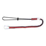 스틸 카라비너가 달린 공구 랜야드 싱글 레그