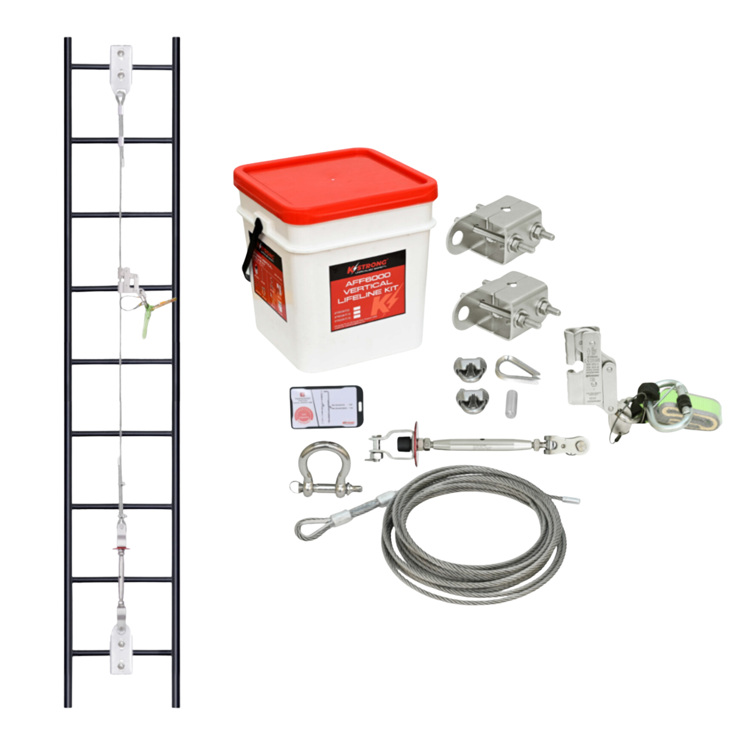 Vertical Ladder Lifeline Kit 10M