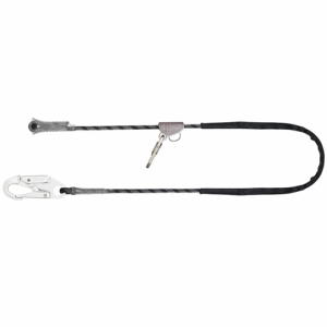 ECOR Work Positioning Lanyard With Aluminum Adjuster c/w Snap Hook