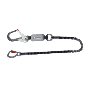 Epic Shock Absorbing Elasticated Lanyard with Aluminum Snap Hook & Scaffold Hook