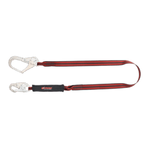 AteX Energy Absorbing 44mm Webbing Lanyard c/w Snap Hook & Scaffold Hook