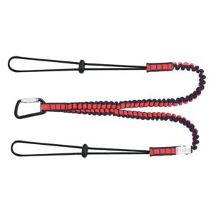 Elasticated Dual Leg Tool Lanyard w/Drawstring Cord and Carabiner