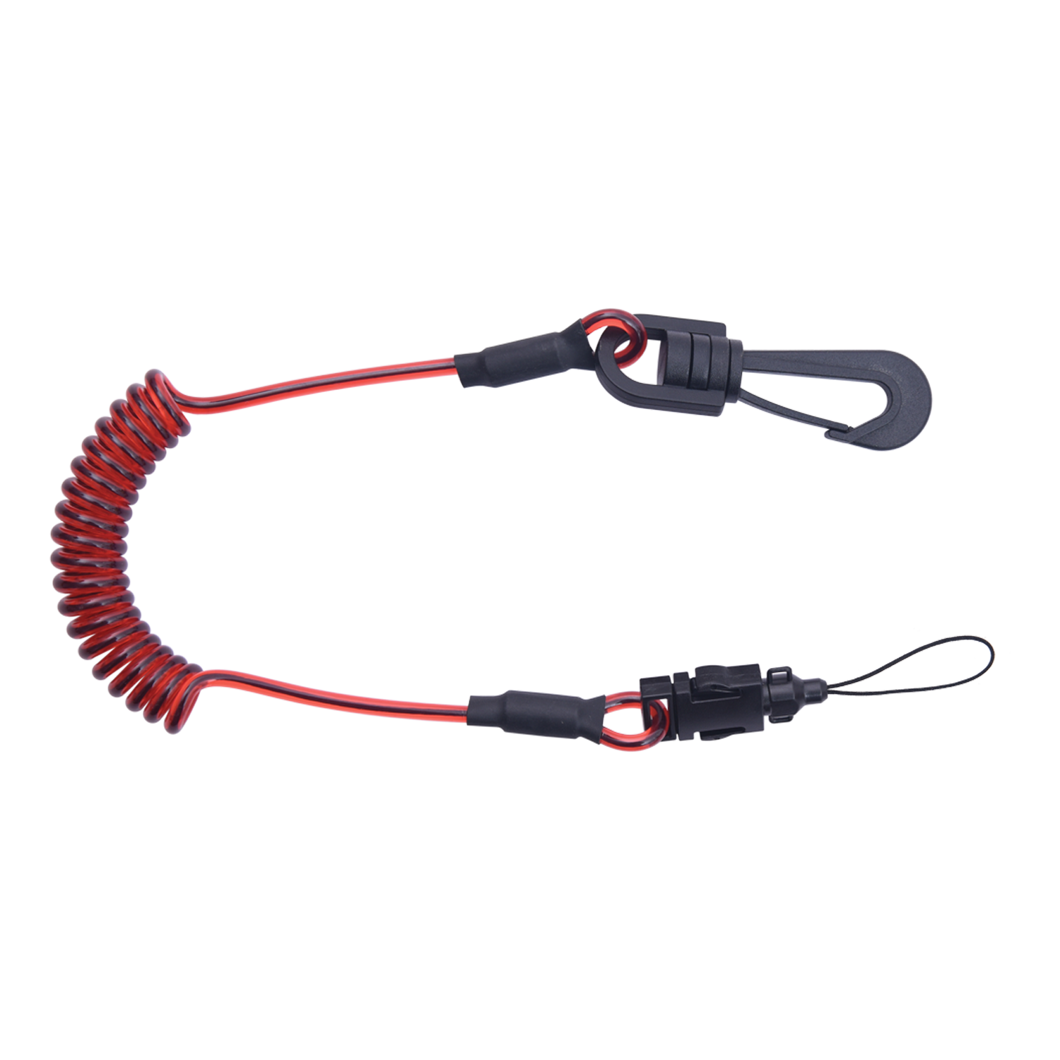 Clip to Loop Coil Tether Lanyard for Small Tools and Mobile Phones