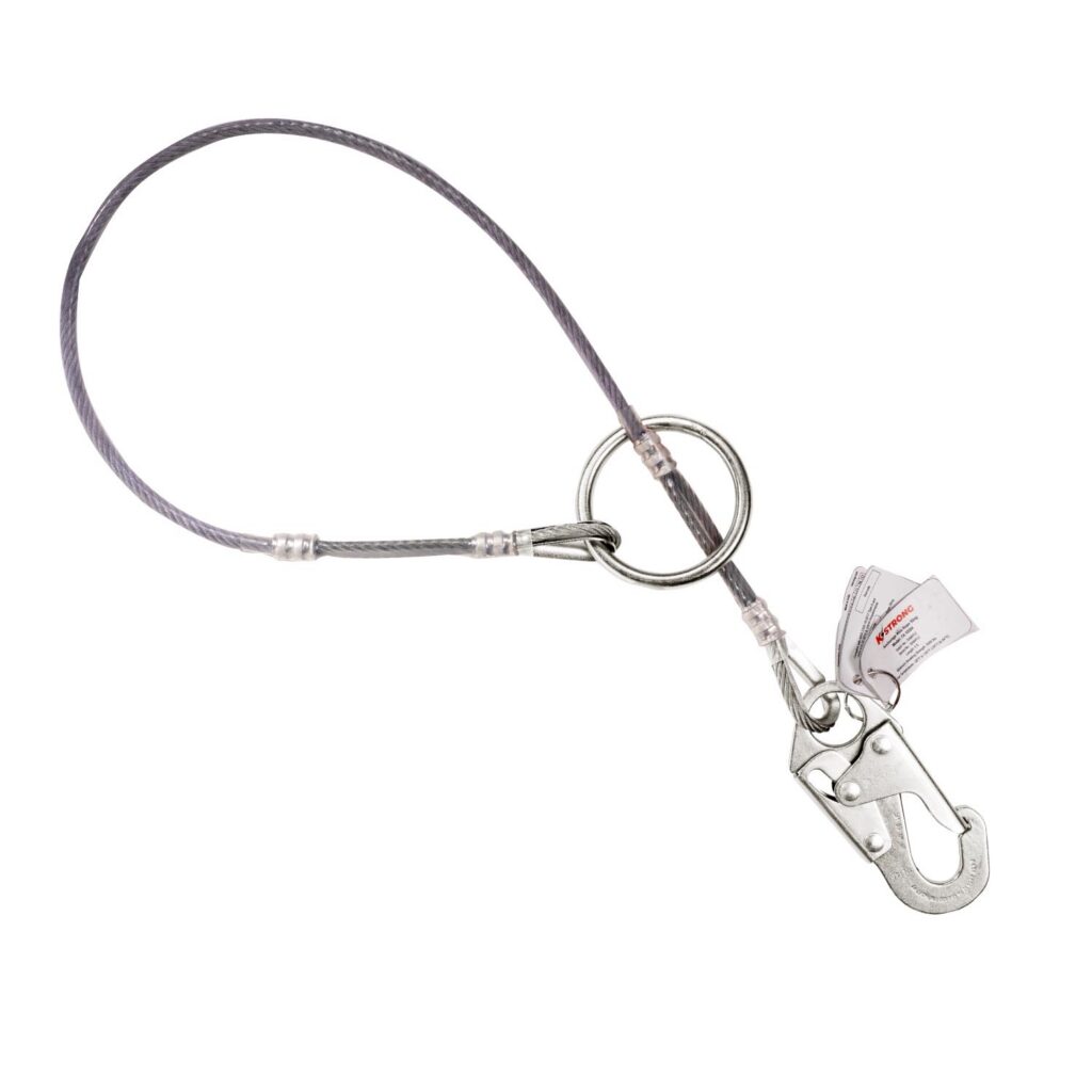 ⭐︎Y.O⭐︎ KStrong® 4 ft. Wire Anchor Sling with Snap Hook and Large O-ring