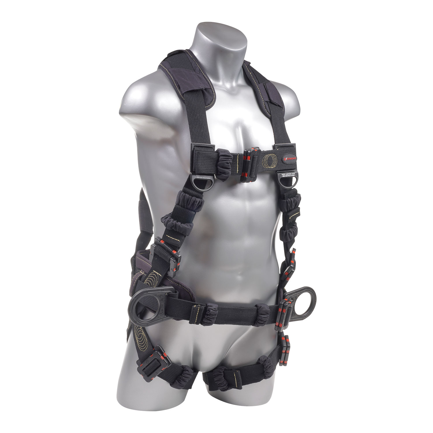 KStrong® Kapture™ Element Arc Flash Rated 5-Point Full Body Harness Padded  with Belt, 3 D-rings, Mating Buckle Legs and Chest (ANSI) - KStrong