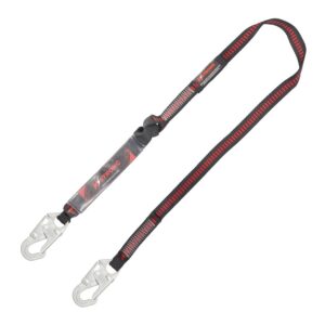 KStrong® 6 ft. Clear Pack Design Shock Absorbing Lanyard with Snap Hooks (ANSI)