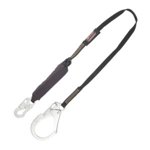 KStrong® 6 ft. Arc Flash Rated Shock Absorbing Lanyard with Snap Hook and Rebar Hook (ANSI)