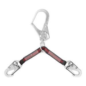 KStrong® Work Positioning Device Web Assembly with Swivel Rebar Hook and Snap Hooks (ANSI)