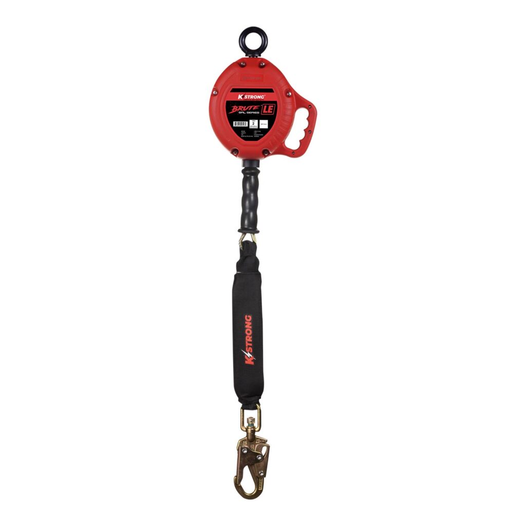 KStrong® BRUTE™ 18 ft. Cable SRL-LE with snap hook. Includes installation  carabiner and tagline (ANSI). - KStrong