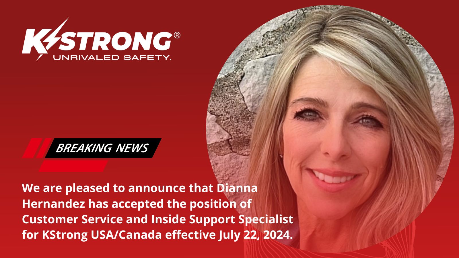 KStrong USA/Canada Welcomes Dianna Hernandez as Customer Service and Inside Support Specialist