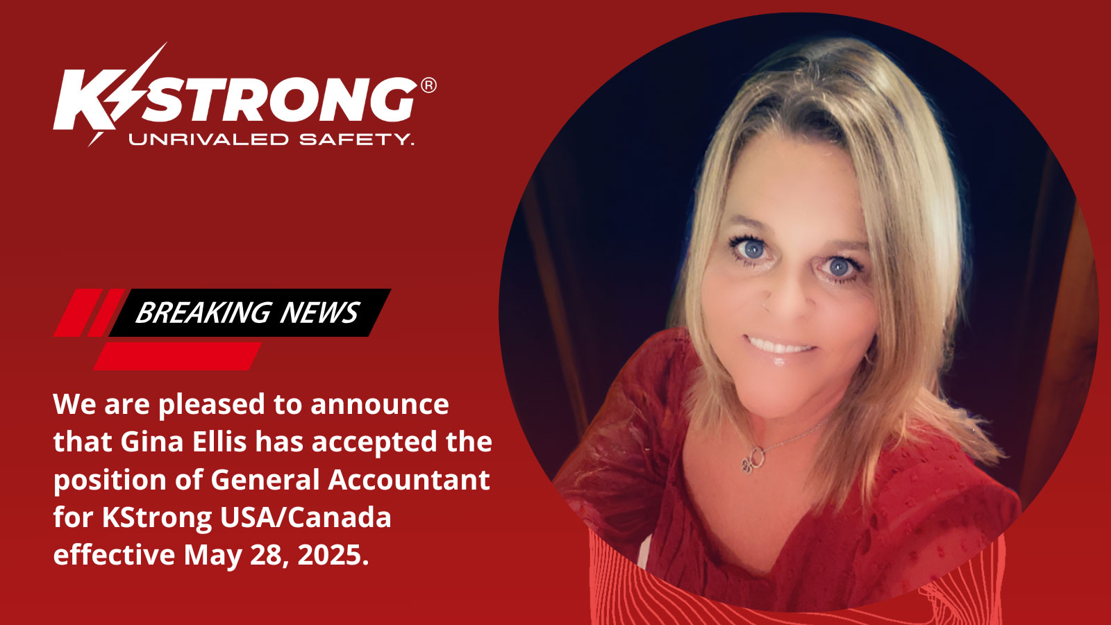 KStrong USA/Canada Welcomes Gina Ellis as General Accountant