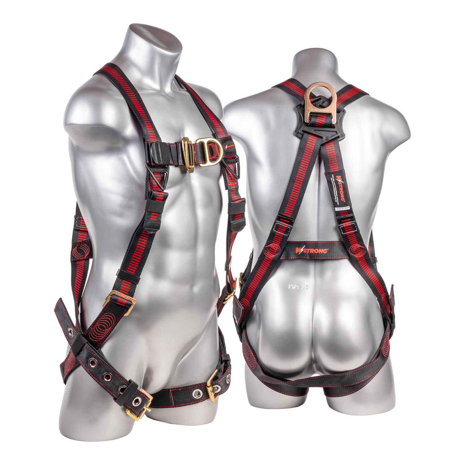 KStrong® Kapture™ Elite 5-Point Full Body Harness, Dorsal D-ring, Front D-ring, TB Legs - (ANSI)