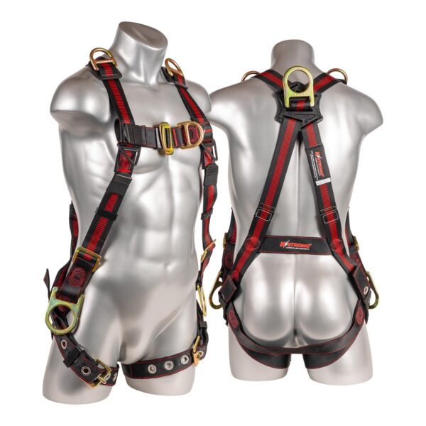 KStrong® Kapture™ Elite 5-Point Full Body Harness, with Dorsal, Front, Shoulder, and Side D-rings, TB Legs (ANSI)
