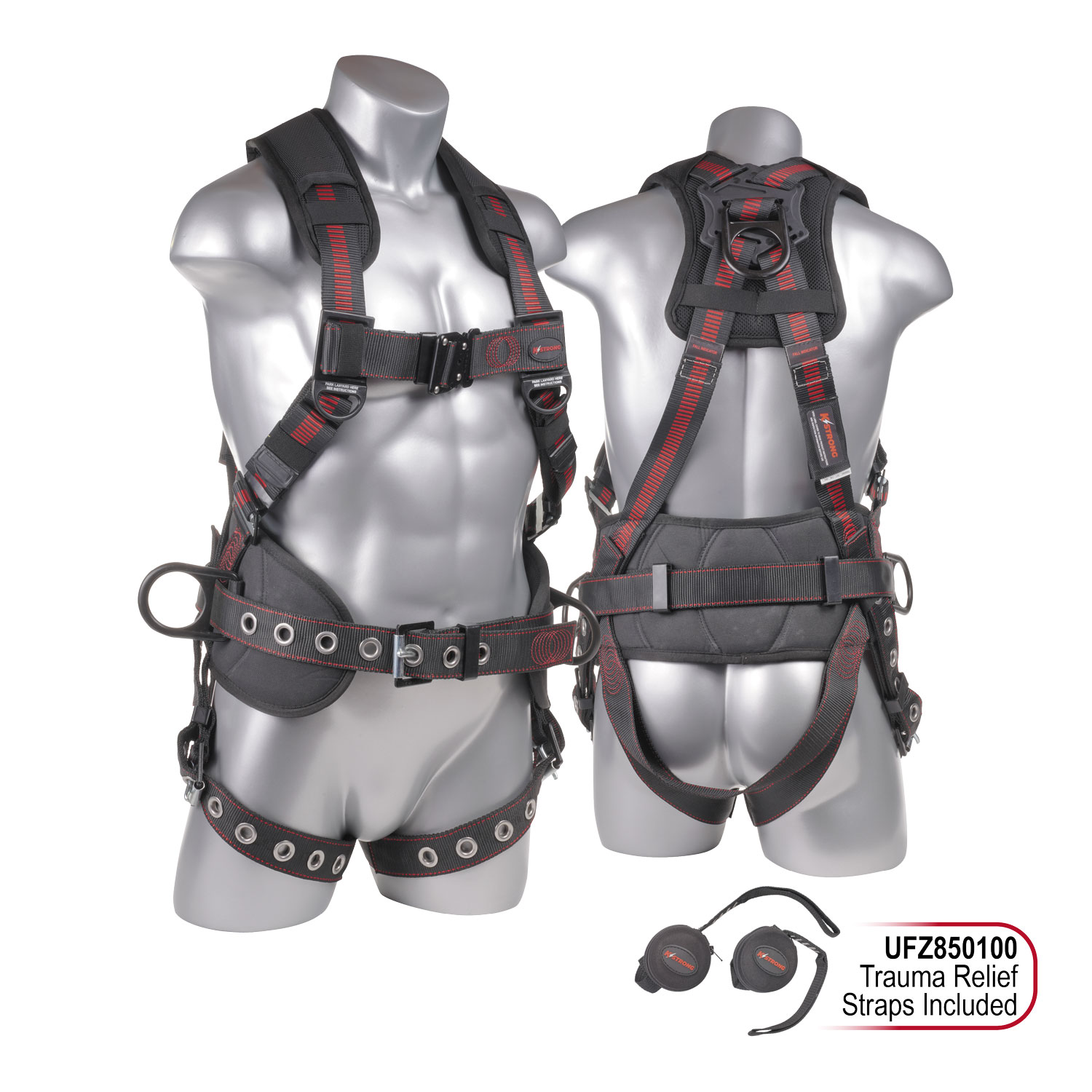 KStrong® Kapture™ Epic 5-Point Full Body Harness, Padded, 3 D