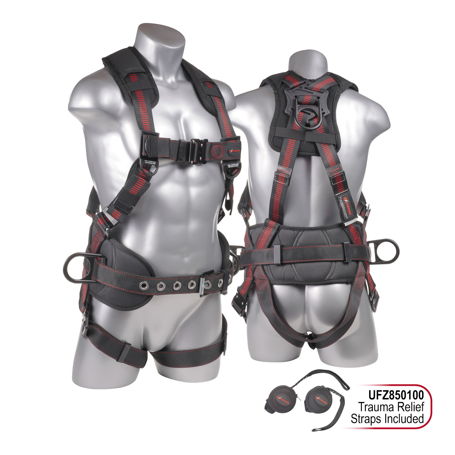KStrong® Kapture™ Epic 5-Point Full Body Harness, Padded, 3 D