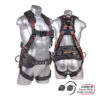 KStrong® Kapture™ Epic+ 5-Point Full Body Harness, Waist Pad w/ Removable  Tool Belt, Back/Shoulder Pad, Enhanced Dorsal D-ring, 2 Side D-rings, QC  Chest, TB Legs - (ANSI) - KStrong