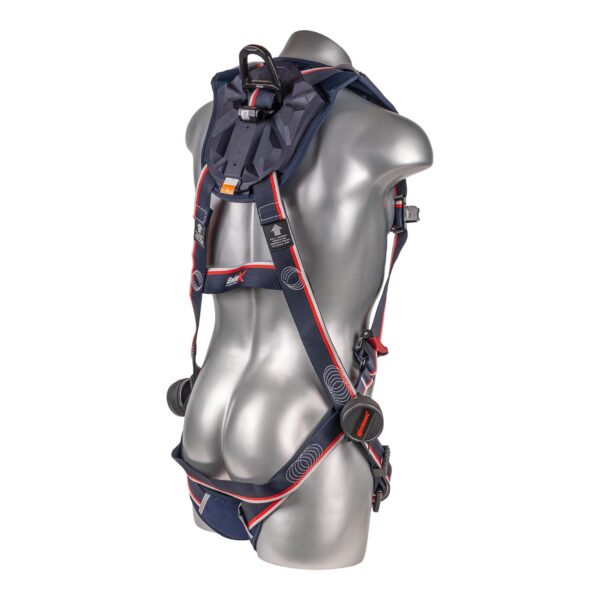 KStrong® EndurX™ 5-Point Full Body Harness, Abrasion Resistant Shoulder Pad, Deluxe Leg Pads, Enhanced Dorsal D-ring Plus™, Quick Slide Adjusters, Trauma Relief Straps, QC Chest, TB Legs (SS), All Aluminum Hardware (ANSI) - Image 4