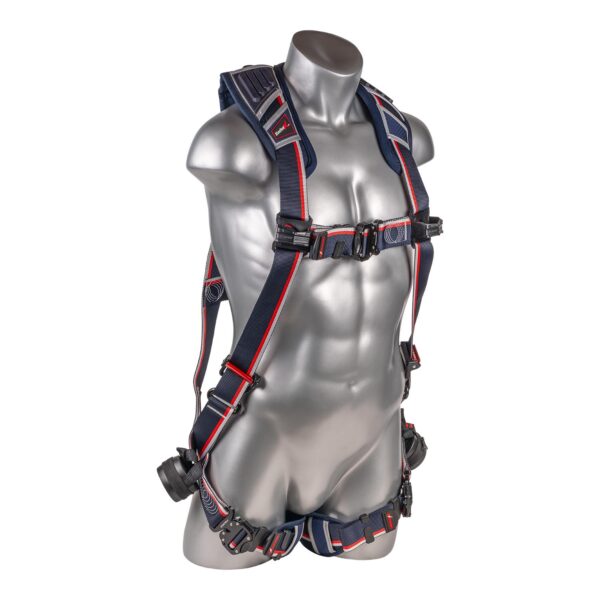KStrong® EndurX™ 5-Point Full Body Harness, Abrasion Resistant Shoulder Pad, Deluxe Leg Pads, Enhanced Dorsal D-ring Plus™, Quick Slide Adjusters, Trauma Relief Straps, QC Chest/Legs, All Aluminum Hardware (ANSI) - Image 2