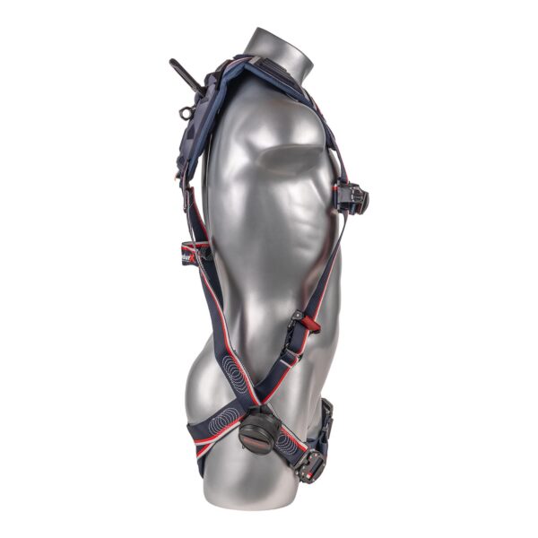 KStrong® EndurX™ 5-Point Full Body Harness, Abrasion Resistant Shoulder Pad, Deluxe Leg Pads, Enhanced Dorsal D-ring Plus™, Quick Slide Adjusters, Trauma Relief Straps, QC Chest/Legs, All Aluminum Hardware (ANSI) - Image 3