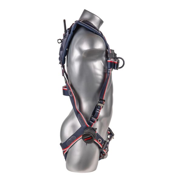 KStrong® EndurX™ 5-Point Full Body Harness, Abrasion Resistant Shoulder Pad, Deluxe Leg Pads, Enhanced Dorsal D-ring Plus™, Front D-ring, Premium Adjusters, Trauma Relief Straps, QC Chest, TB Legs (SS), All Aluminum Hardware (ANSI) - Image 2