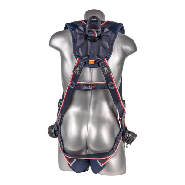 KStrong® EndurX™ 5-Point Full Body Harness, Abrasion Resistant Shoulder Pad, Deluxe Leg Pads, Enhanced Dorsal D-ring Plus™, Front D-ring, Premium Adjusters, Trauma Relief Straps, QC Chest/Legs, All Aluminum Hardware (ANSI) - Image 5