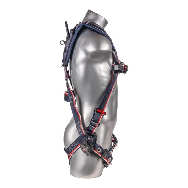 KStrong® EndurX™ 5-Point Full Body Harness, Abrasion Resistant Shoulder Pad, Deluxe Leg Pads, Enhanced Dorsal D-ring Plus™, Side D-rings, Quick Slide Adjusters, Trauma Relief Straps, QC Chest, TB Legs (SS), All Aluminum Hardware (ANSI) - Image 5