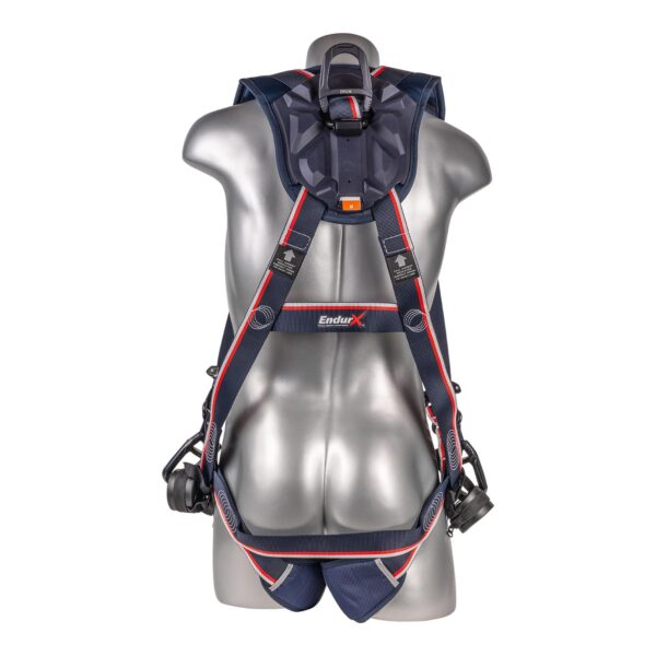 KStrong® EndurX™ 5-Point Full Body Harness, Abrasion Resistant Shoulder Pad, Deluxe Leg Pads, Enhanced Dorsal D-ring Plus™, Side D-rings, Quick Slide Adjusters, Trauma Relief Straps, QC Chest/Legs, All Aluminum Hardware (ANSI) - Image 3