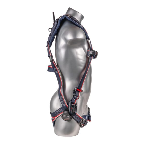 KStrong® EndurX™ 5-Point Full Body Harness, Abrasion Resistant Shoulder Pad, Deluxe Leg Pads, Enhanced Dorsal D-ring Plus™, Side D-rings, Quick Slide Adjusters, Trauma Relief Straps, QC Chest/Legs, All Aluminum Hardware (ANSI) - Image 5