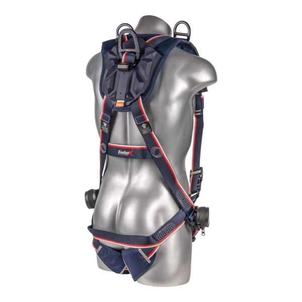 KStrong® EndurX™ 5-Point Full Body Harness, Premium Shoulder Pad, Deluxe Leg Pads, Enhanced Dorsal D-ring Plus™, Front D-ring, Shoulder D-rings, Premium Adjusters, Trauma Relief Straps, QC Chest, TB Legs (SS), All Aluminum Hardware (ANSI) - Image 2