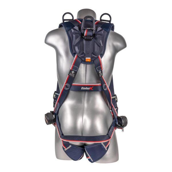 KStrong® EndurX™ 5-Point Full Body Harness, Premium Shoulder Pad, Deluxe Leg Pads, Enhanced Dorsal D-ring Plus™, Front D-ring, Shoulder D-rings, Premium Adjusters, Trauma Relief Straps, QC Chest, TB Legs (SS), All Aluminum Hardware (ANSI) - Image 3