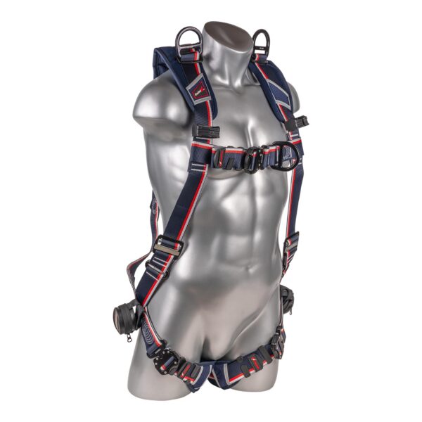 KStrong® EndurX™ 5-Point Full Body Harness, Premium Shoulder Pad, Deluxe Leg Pads, Enhanced Dorsal D-ring Plus™, Front D-ring, Shoulder D-rings, Premium Adjusters, Trauma Relief Straps, QC Chest/Legs, All Aluminum Hardware (ANSI) - Image 4
