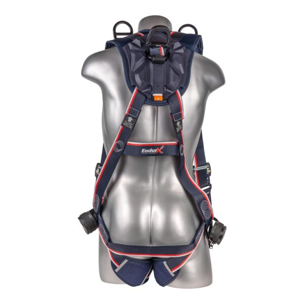 KStrong® EndurX™ 5-Point Full Body Harness, Premium Shoulder Pad, Deluxe Leg Pads, Enhanced Dorsal D-ring Plus™, Front D-ring, Shoulder D-rings, Premium Adjusters, Trauma Relief Straps, QC Chest/Legs, All Aluminum Hardware (ANSI) - Image 3