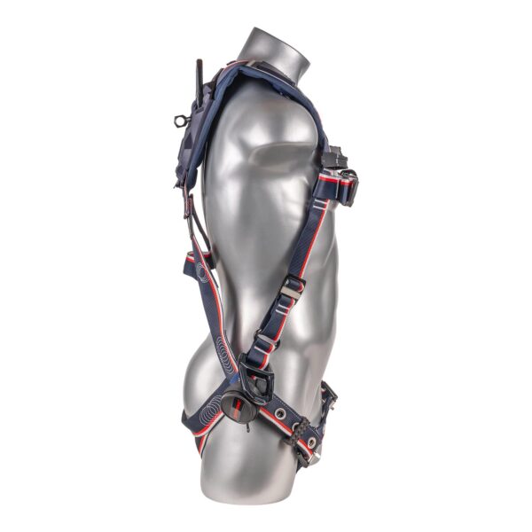 KStrong® EndurX™ 5-Point Full Body Harness, Abrasion Resistant Shoulder Pad, Deluxe Leg Pads, Enhanced Dorsal D-ring Plus™, Front D-ring, Side D-rings, Premium Adjusters, Trauma Relief Straps, QC Chest, TB Legs (SS), All Aluminum Hardware (ANSI) - Image 5