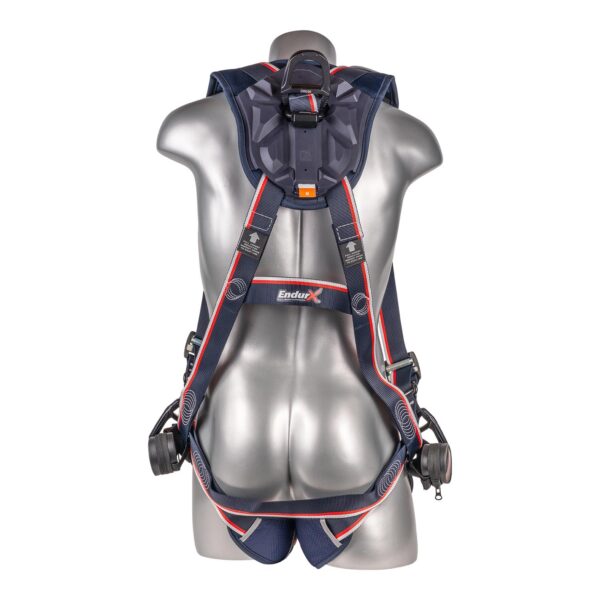 KStrong® EndurX™ 5-Point Full Body Harness, Abrasion Resistant Shoulder Pad, Deluxe Leg Pads, Enhanced Dorsal D-ring Plus™, Front D-ring, Side D-rings, Premium Adjusters, Trauma Relief Straps, QC Chest/Legs, All Aluminum Hardware (ANSI) - Image 3