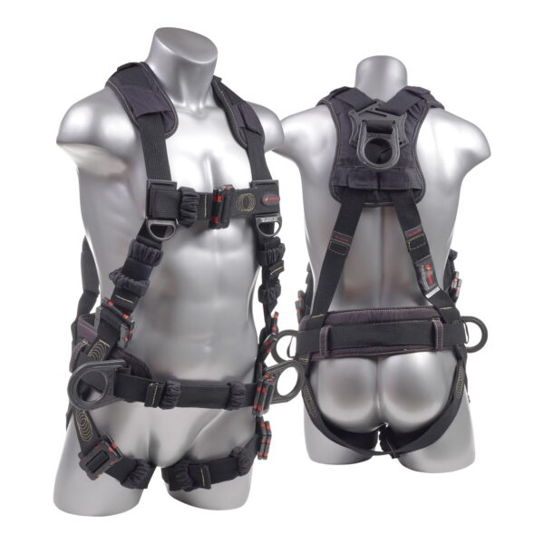 KStrong® Kapture™ Element Arc Flash Rated 5-Point Full Body Harness Padded with Belt, 3 D-rings, Mating Buckle Legs and Chest (ANSI)